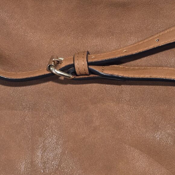 Anna Field Large Tan Faux Leather Bag. Pristine Condition Shoulder Strap 15" - Picture 4 of 8